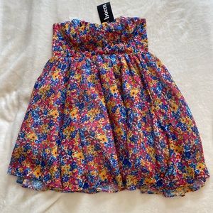 For Love and Lemons Sasha strapless mini dress